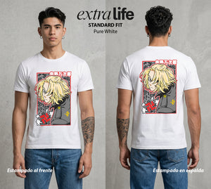 Pandillas del Tiempo | El General del Toman #04401 - Playera Standard Fit | Pure White - Foto en modelo
