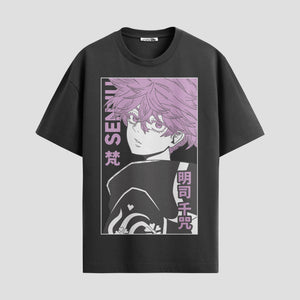 Playera urbana de anime y gaming ExtraLife MX, corte Standard Fit unisex ligero y transpirable en color Deep Black y Pure White, ropa de uso diario para gym y casual.