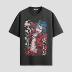 Playera urbana de anime y gaming ExtraLife MX, corte Standard Fit unisex ligero y transpirable en color Deep Black y Pure White, ropa de uso diario para gym y casual.