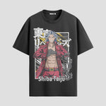 Playera urbana de anime y gaming ExtraLife MX, corte Standard Fit unisex ligero y transpirable en color Deep Black y Pure White, ropa de uso diario para gym y casual.