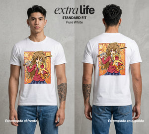El Tigre de Madera | El Tigre del Bien #04418 - Playera Standard Fit | Pure White - Foto en modelo