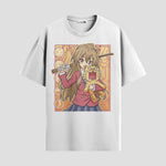 Playera urbana de anime y gaming ExtraLife MX, corte Standard Fit unisex ligero y transpirable en color Deep Black y Pure White, ropa de uso diario para gym y casual.