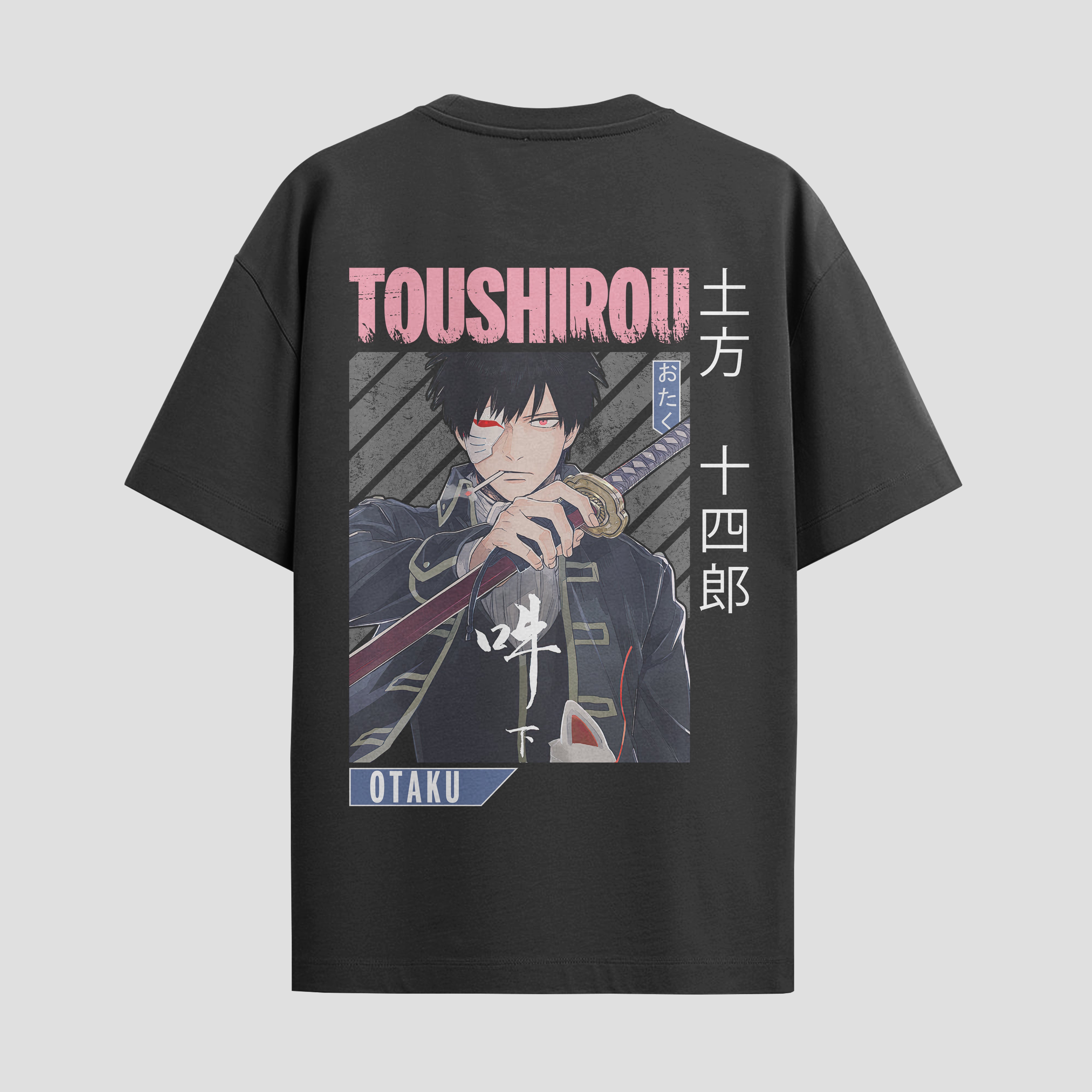 Playera urbana de anime y gaming ExtraLife MX, corte Standard Fit unisex ligero y transpirable en color Deep Black y Pure White, ropa de uso diario para gym y casual.