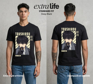 El Samurai sin Trabajo | La Mayonesa del Poder #04420 - Playera Standard Fit | Deep Black - Foto en modelo