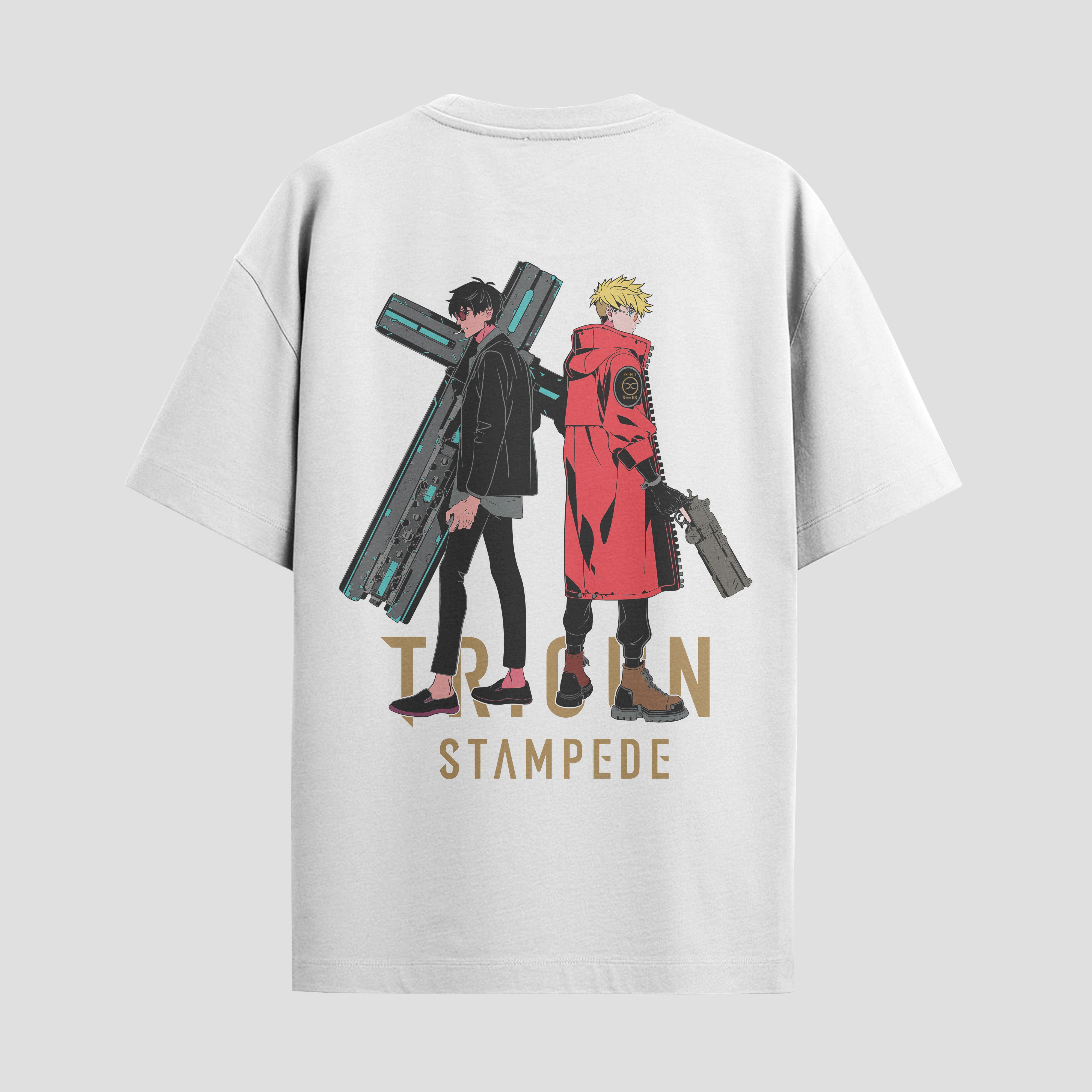 Playera urbana de anime y gaming ExtraLife MX, corte Standard Fit unisex ligero y transpirable en color Deep Black y Pure White, ropa de uso diario para gym y casual.