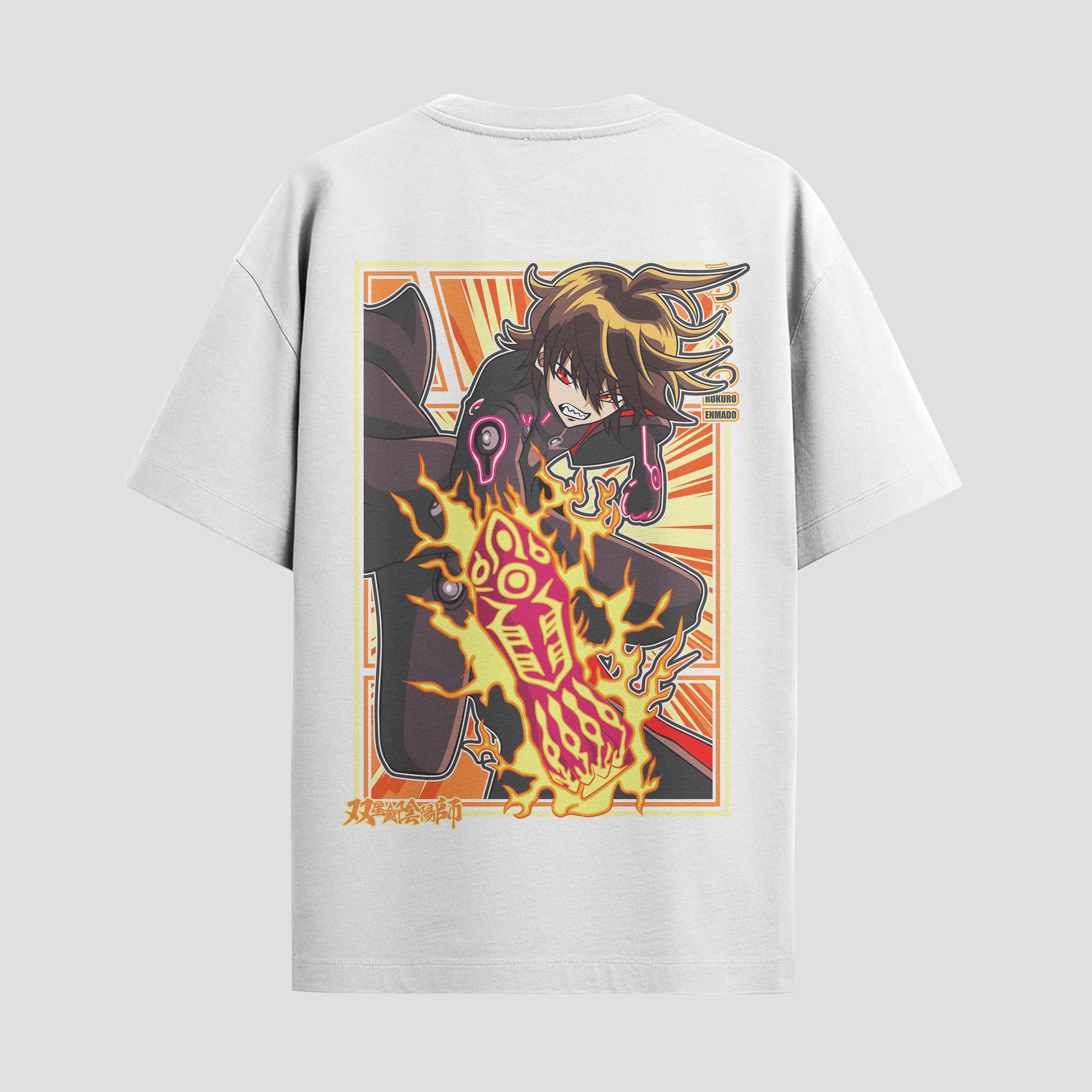 Playera urbana de anime y gaming ExtraLife MX, corte Standard Fit unisex ligero y transpirable en color Deep Black y Pure White, ropa de uso diario para gym y casual.