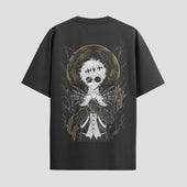 Playera urbana de anime y gaming ExtraLife MX, corte Standard Fit unisex ligero y transpirable en color Deep Black y Pure White, ropa de uso diario para gym y casual.