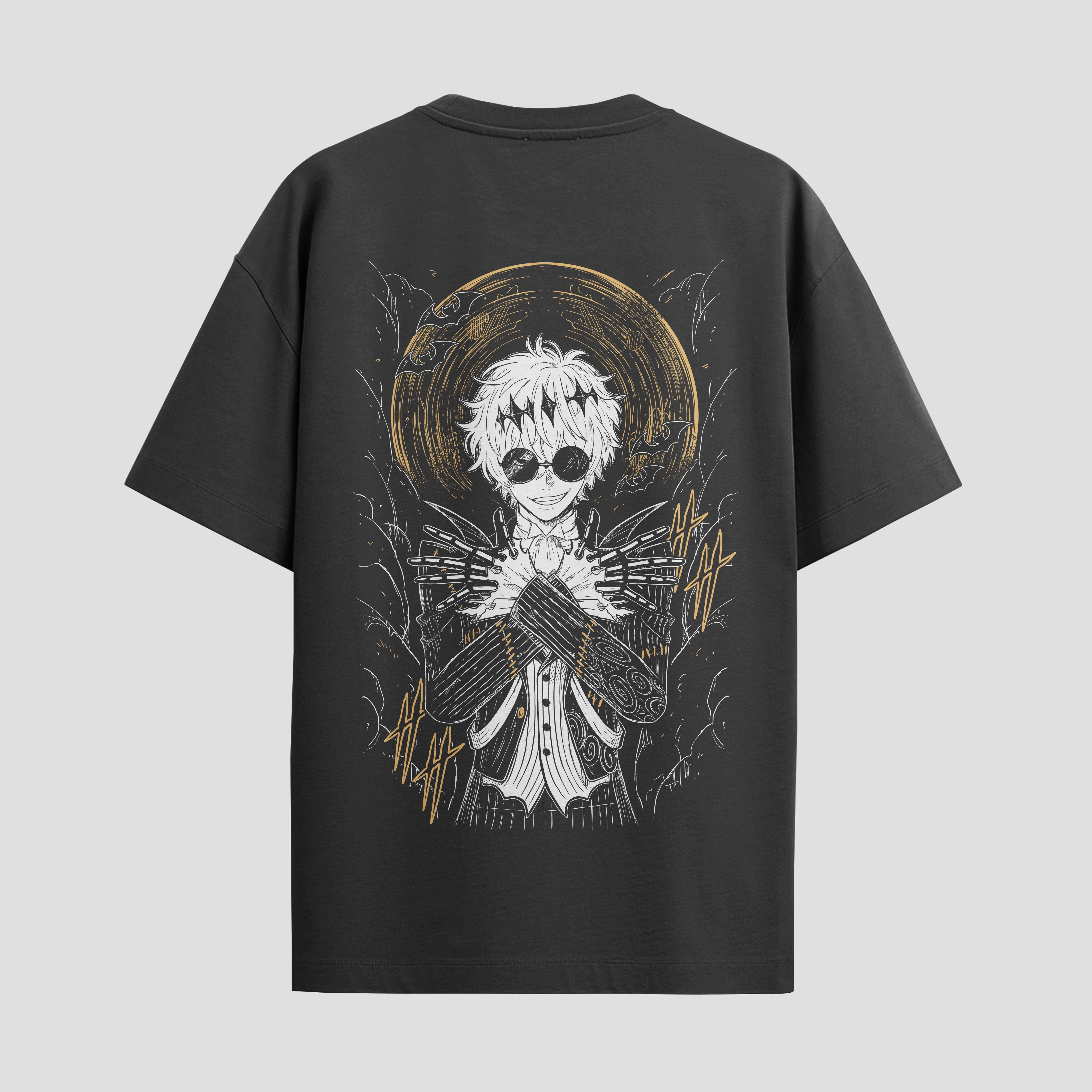 Playera urbana de anime y gaming ExtraLife MX, corte Standard Fit unisex ligero y transpirable en color Deep Black y Pure White, ropa de uso diario para gym y casual.