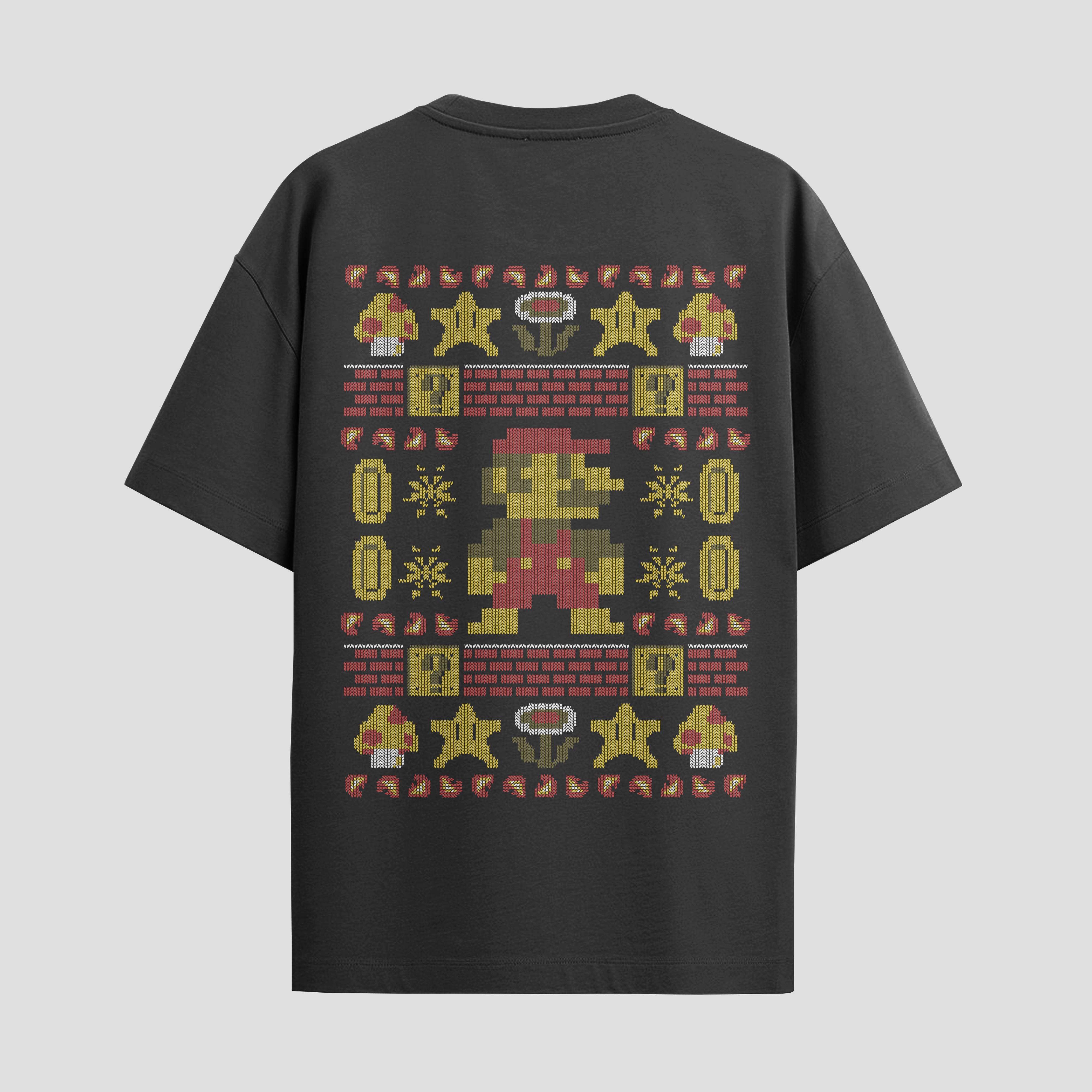 Playera urbana de anime y gaming ExtraLife MX, corte Standard Fit unisex ligero y transpirable en color Deep Black y Pure White, ropa de uso diario para gym y casual.