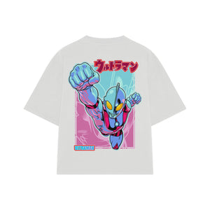 Playera streetwear premium de anime y gaming ExtraLife MX, corte oversized drop shoulder ligero y fresco en color Deep Black y Off-White, moda urbana mexicana de culto.