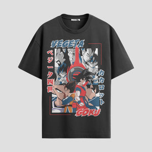 Playera urbana de anime y gaming ExtraLife MX, corte Standard Fit unisex ligero y transpirable en color Deep Black y Pure White, ropa de uso diario para gym y casual.