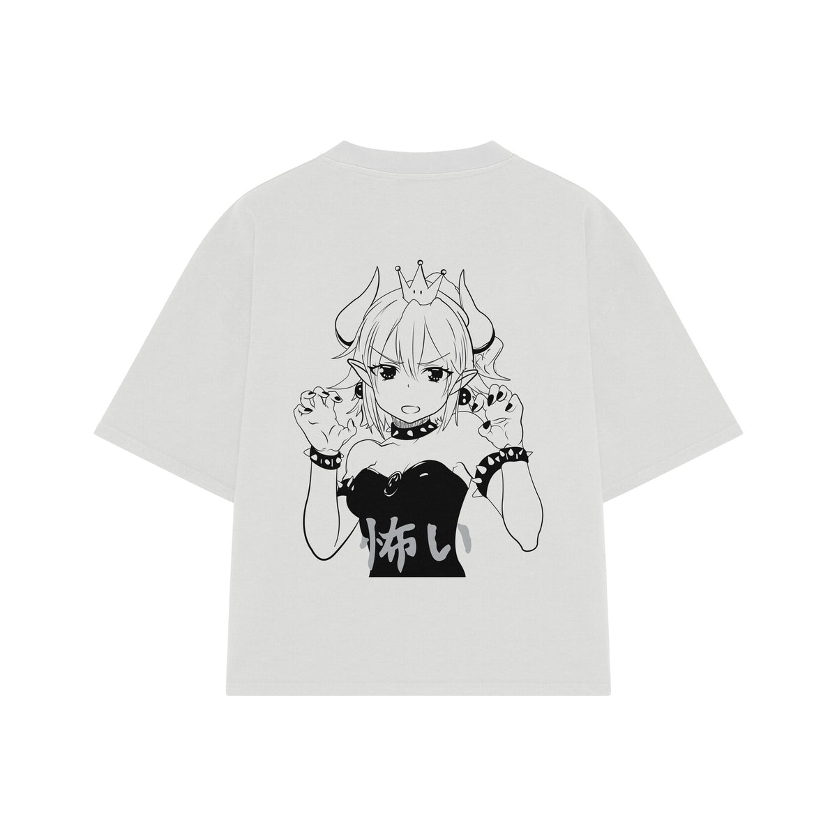 Playera streetwear premium de anime y gaming ExtraLife MX, corte oversized drop shoulder ligero y fresco en color Deep Black y Off-White, moda urbana mexicana de culto.