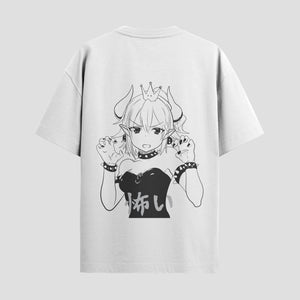 Playera urbana de anime y gaming ExtraLife MX, corte Standard Fit unisex ligero y transpirable en color Deep Black y Pure White, ropa de uso diario para gym y casual.