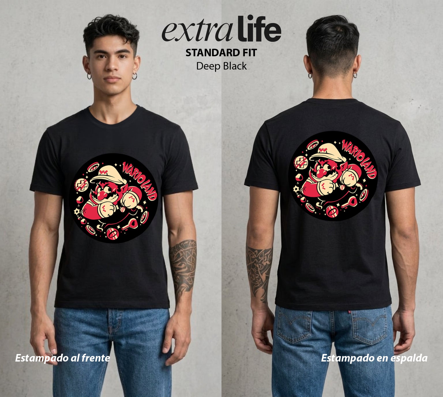 El Reino del Fontanero | El Avaro del Reino #04460 - Playera Standard Fit | Deep Black - Foto en modelo