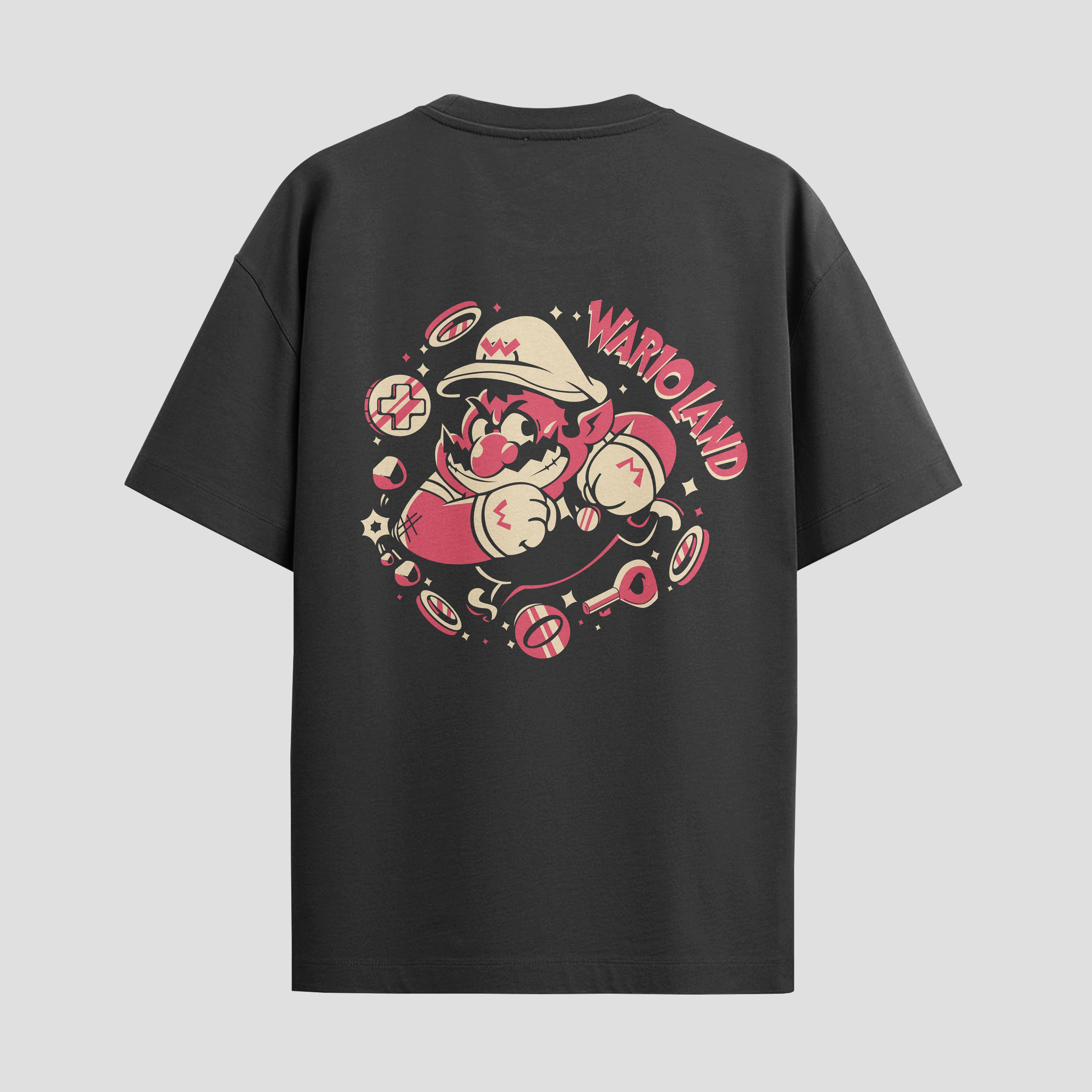 Playera urbana de anime y gaming ExtraLife MX, corte Standard Fit unisex ligero y transpirable en color Deep Black y Pure White, ropa de uso diario para gym y casual.