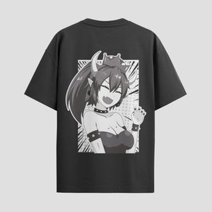 Playera urbana de anime y gaming ExtraLife MX, corte Standard Fit unisex ligero y transpirable en color Deep Black y Pure White, ropa de uso diario para gym y casual.