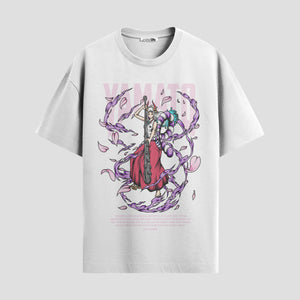 Playera urbana de anime y gaming ExtraLife MX, corte Standard Fit unisex ligero y transpirable en color Deep Black y Pure White, ropa de uso diario para gym y casual.