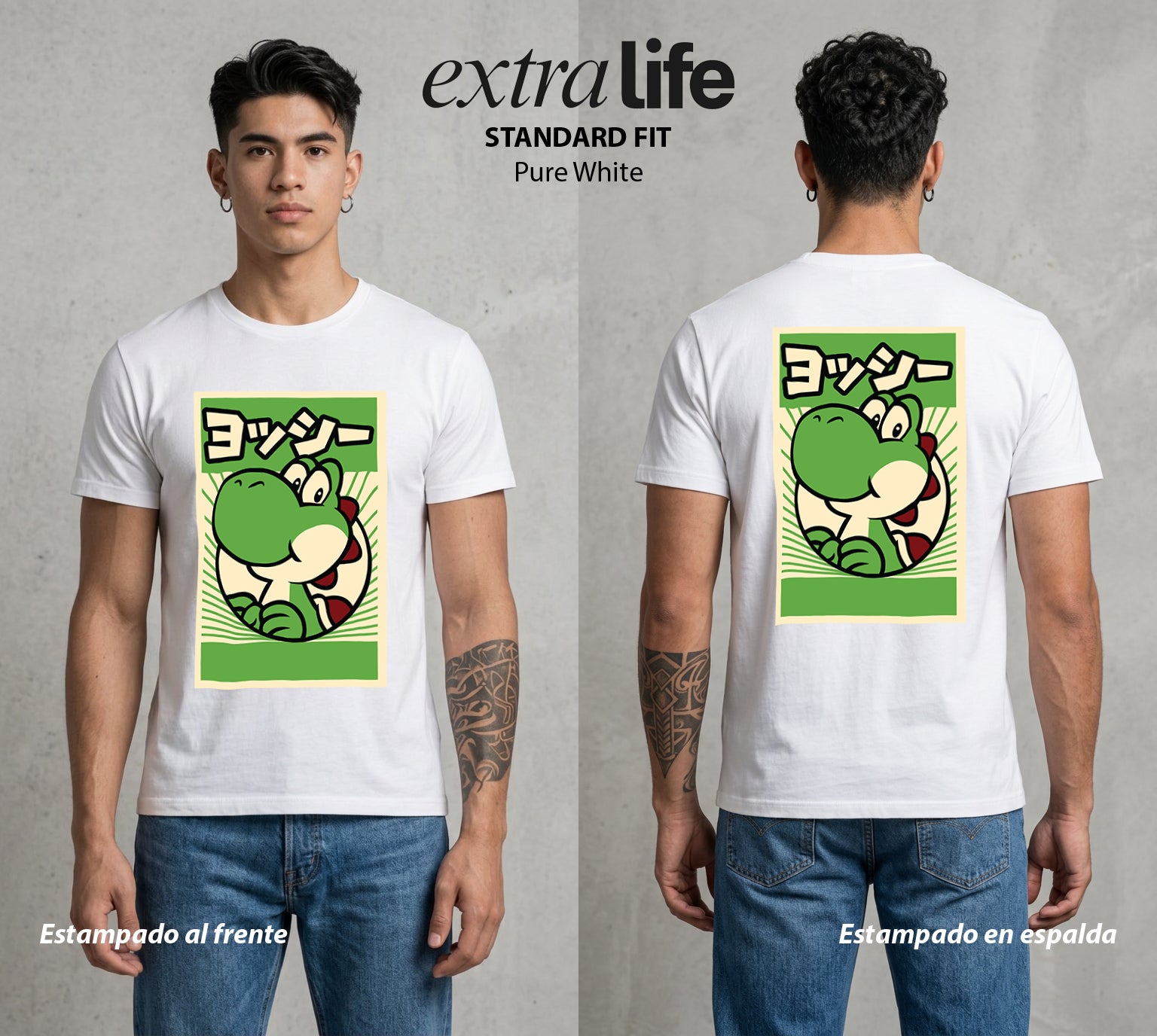 El Reino del Fontanero | El Compañero del Fontanero #04472 - Playera Standard Fit | Pure White - Foto en modelo