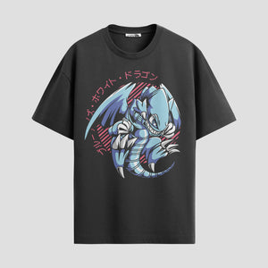 Playera urbana de anime y gaming ExtraLife MX, corte Standard Fit unisex ligero y transpirable en color Deep Black y Pure White, ropa de uso diario para gym y casual.