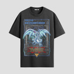 Playera urbana de anime y gaming ExtraLife MX, corte Standard Fit unisex ligero y transpirable en color Deep Black y Pure White, ropa de uso diario para gym y casual.