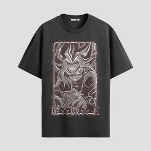 Playera urbana de anime y gaming ExtraLife MX, corte Standard Fit unisex ligero y transpirable en color Deep Black y Pure White, ropa de uso diario para gym y casual.