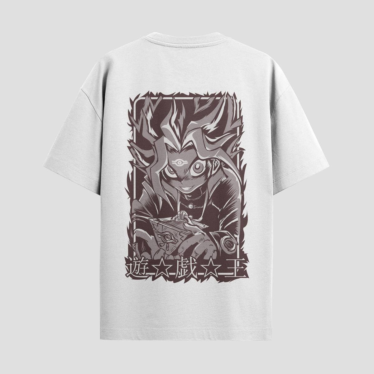 Playera urbana de anime y gaming ExtraLife MX, corte Classic Premium unisex ligero y transpirable en color Deep Black y Pure White, ropa de uso diario para gym y casual.