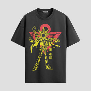 Playera urbana de anime y gaming ExtraLife MX, corte Standard Fit unisex ligero y transpirable en color Deep Black y Pure White, ropa de uso diario para gym y casual.