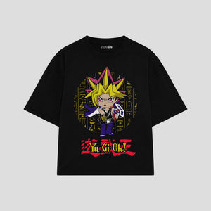 Playera streetwear premium de anime y gaming ExtraLife MX, corte oversized drop shoulder ligero y fresco en color Deep Black y Off-White, moda urbana mexicana de culto.
