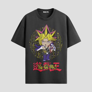 Playera urbana de anime y gaming ExtraLife MX, corte Standard Fit unisex ligero y transpirable en color Deep Black y Pure White, ropa de uso diario para gym y casual.