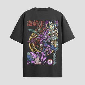 Playera urbana de anime y gaming ExtraLife MX, corte Standard Fit unisex ligero y transpirable en color Deep Black y Pure White, ropa de uso diario para gym y casual.