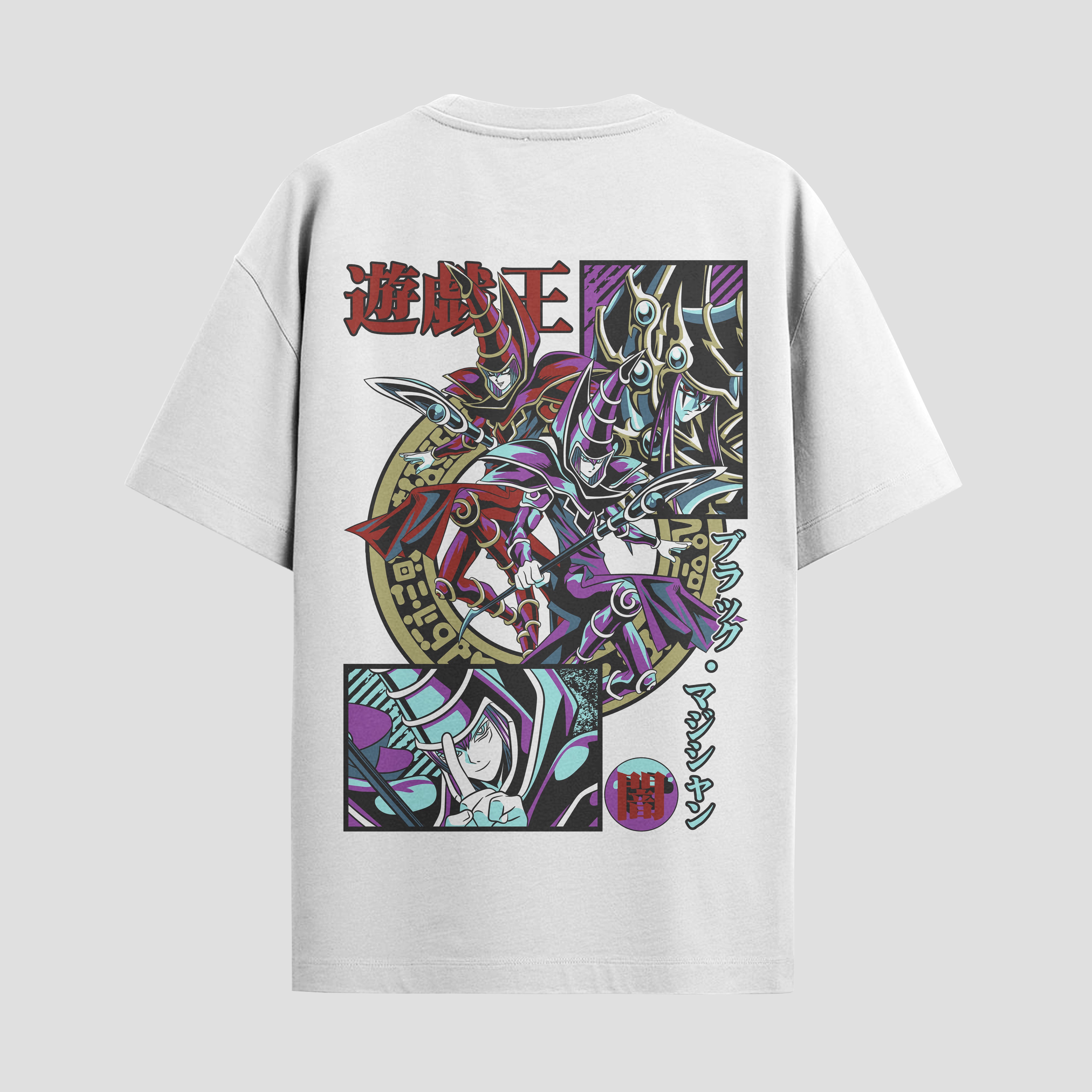 Playera urbana de anime y gaming ExtraLife MX, corte Standard Fit unisex ligero y transpirable en color Deep Black y Pure White, ropa de uso diario para gym y casual.