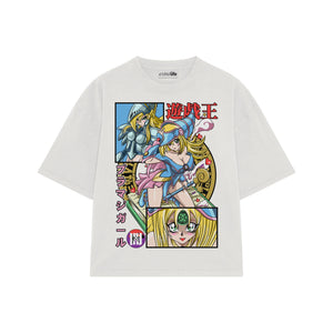 Playera streetwear premium de anime y gaming ExtraLife MX, corte oversized drop shoulder ligero y fresco en color Deep Black y Off-White, moda urbana mexicana de culto.