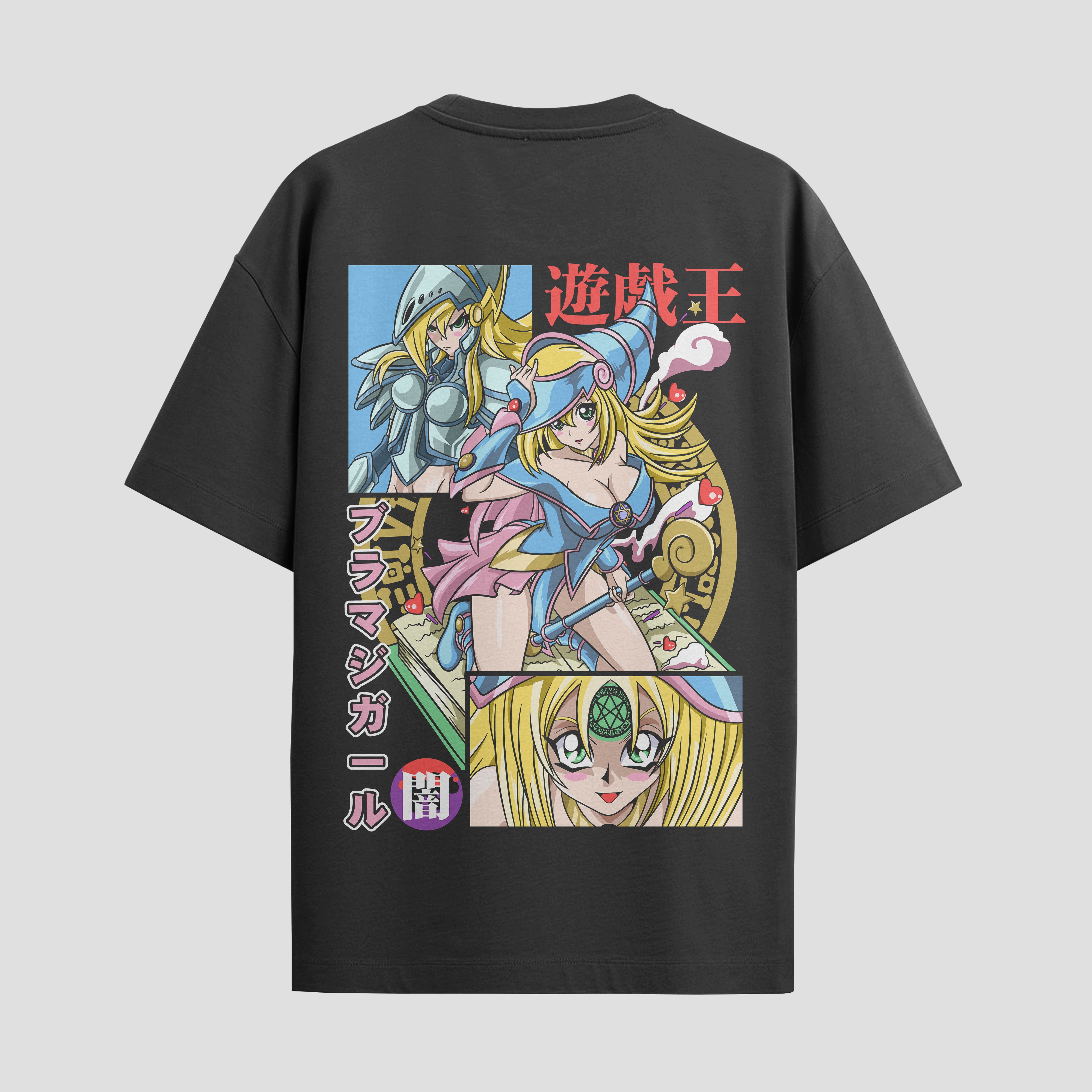 Playera urbana de anime y gaming ExtraLife MX, corte Standard Fit unisex ligero y transpirable en color Deep Black y Pure White, ropa de uso diario para gym y casual.