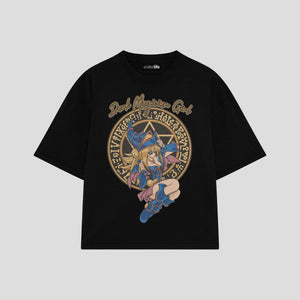 Playera streetwear premium de anime y gaming ExtraLife MX, corte oversized drop shoulder ligero y fresco en color Deep Black y Off-White, moda urbana mexicana de culto.