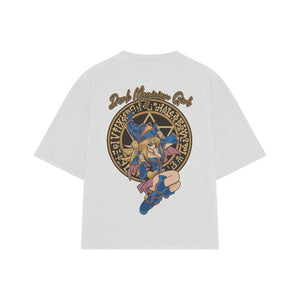 Playera streetwear premium de anime y gaming ExtraLife MX, corte oversized drop shoulder ligero y fresco en color Deep Black y Off-White, moda urbana mexicana de culto.