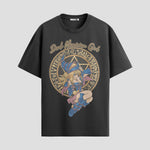 Playera urbana de anime y gaming ExtraLife MX, corte Standard Fit unisex ligero y transpirable en color Deep Black y Pure White, ropa de uso diario para gym y casual.