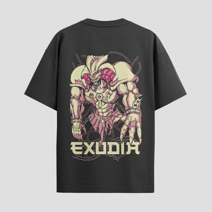 Playera urbana de anime y gaming ExtraLife MX, corte Standard Fit unisex ligero y transpirable en color Deep Black y Pure White, ropa de uso diario para gym y casual.