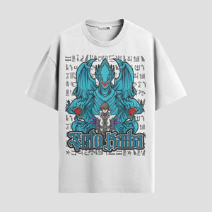 Playera urbana de anime y gaming ExtraLife MX, corte Standard Fit unisex ligero y transpirable en color Deep Black y Pure White, ropa de uso diario para gym y casual.