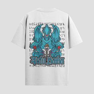 Playera urbana de anime y gaming ExtraLife MX, corte Standard Fit unisex ligero y transpirable en color Deep Black y Pure White, ropa de uso diario para gym y casual.