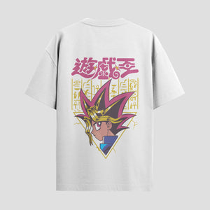 Playera urbana de anime y gaming ExtraLife MX, corte Standard Fit unisex ligero y transpirable en color Deep Black y Pure White, ropa de uso diario para gym y casual.