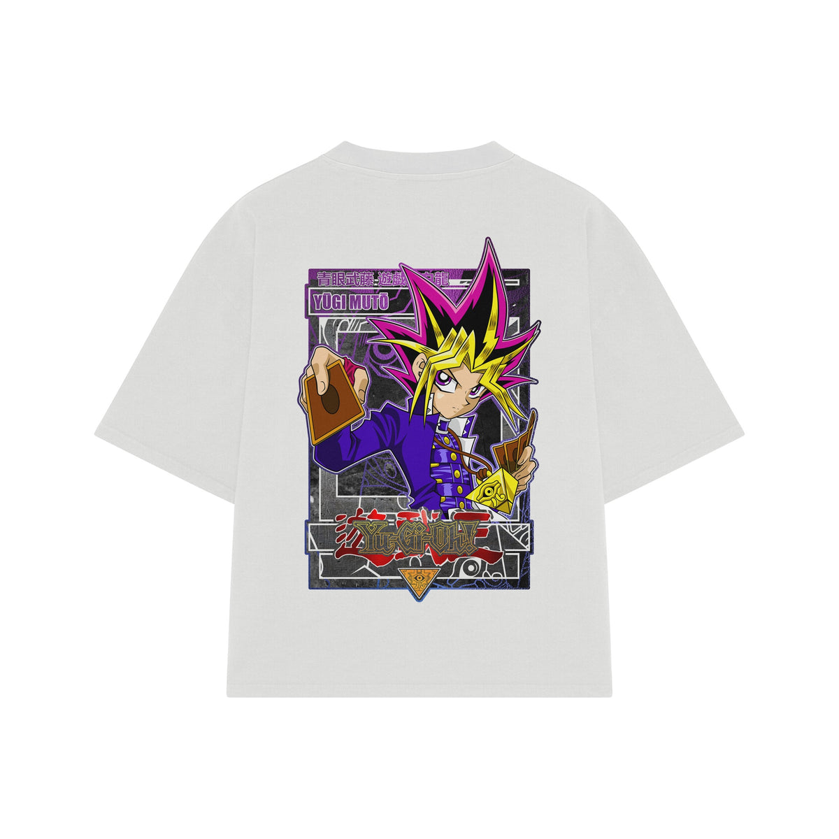 Playera streetwear premium de anime y gaming ExtraLife MX, corte oversized drop shoulder ligero y fresco en color Deep Black y Off-White, moda urbana mexicana de culto.