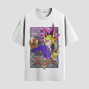 Playera urbana de anime y gaming ExtraLife MX, corte Standard Fit unisex ligero y transpirable en color Deep Black y Pure White, ropa de uso diario para gym y casual.