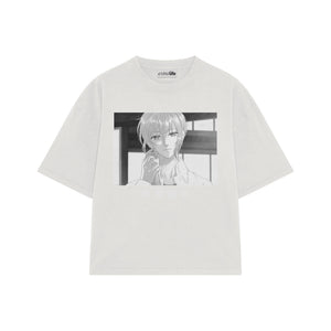 Playera streetwear premium de anime y gaming ExtraLife MX, corte oversized drop shoulder ligero y fresco en color Deep Black y Off-White, moda urbana mexicana de culto.