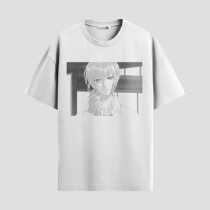Playera urbana de anime y gaming ExtraLife MX, corte Standard Fit unisex ligero y transpirable en color Deep Black y Pure White, ropa de uso diario para gym y casual.