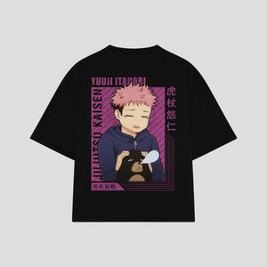 Playera streetwear premium de anime y gaming ExtraLife MX, corte oversized drop shoulder ligero y fresco en color Deep Black y Off-White, moda urbana mexicana de culto.