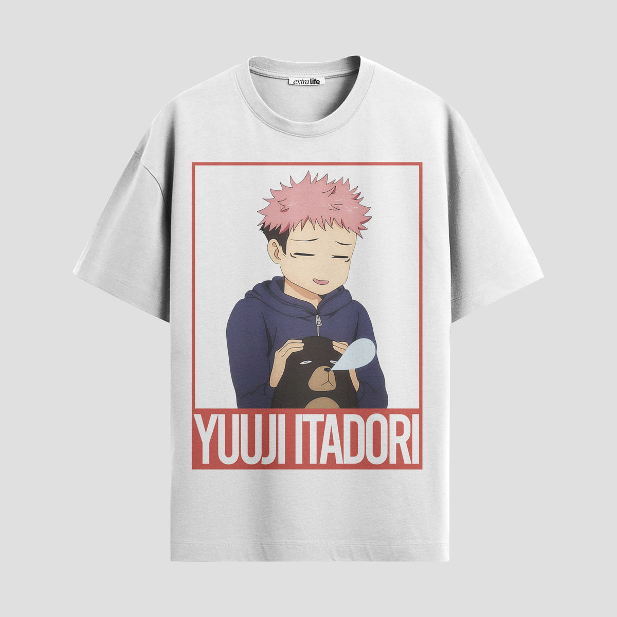Playera urbana de anime y gaming ExtraLife MX, corte Classic Premium unisex ligero y transpirable en color Deep Black y Pure White, ropa de uso diario para gym y casual.
