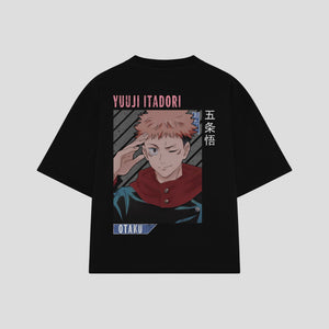 Playera streetwear premium de anime y gaming ExtraLife MX, corte oversized drop shoulder ligero y fresco en color Deep Black y Off-White, moda urbana mexicana de culto.