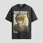 Playera urbana de anime y gaming ExtraLife MX, corte Standard Fit unisex ligero y transpirable en color Deep Black y Pure White, ropa de uso diario para gym y casual.