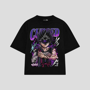 Playera streetwear premium de anime y gaming ExtraLife MX, corte oversized drop shoulder ligero y fresco en color Deep Black y Off-White, moda urbana mexicana de culto.