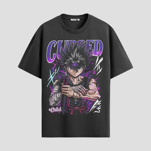 Playera urbana de anime y gaming ExtraLife MX, corte Standard Fit unisex ligero y transpirable en color Deep Black y Pure White, ropa de uso diario para gym y casual.